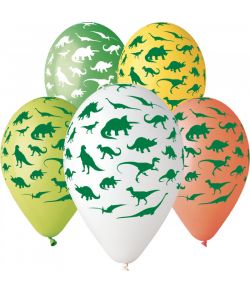 5 stk dinosaur balloner