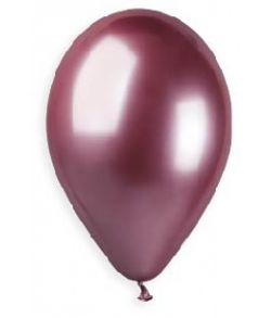 Stor rosa ballon med metallic look