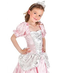 Flot lyserød prinsesse kjole til piger. 
