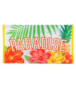 Stort Paradise stof banner til Hawaii festen