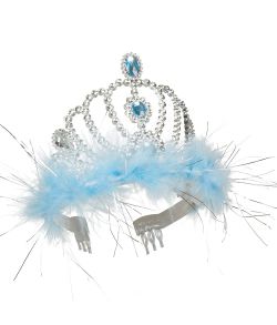Flot tiara med lyseblå detaljer