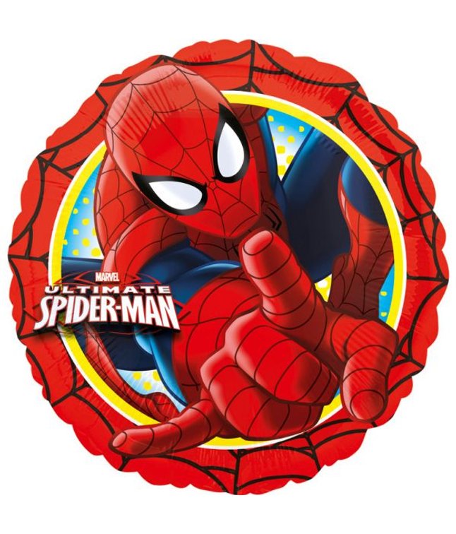 Flot rund Spiderman folieballon. 