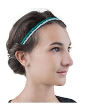 Sæt med hårklips med våbenskjold og hårelastik i Slytherins farver