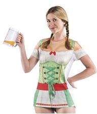 Flot Oktoberfest t-shirt med Heidi motiv.