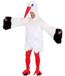 Sjovt Storke kostume med plyds dragt 