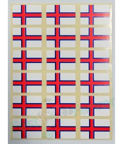 Ark med 18 færøske flag klistermærker