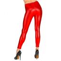 Metallic røde leggings til udklædningen