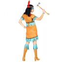 Flot indianer kjole med pandebånd med fjer.
