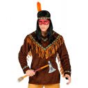 Flot Indianer kostume med bluse og pandebånd med fjer. 