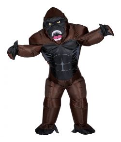 Sjovt oppusteligt Gorilla kostume. 