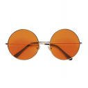 Orange briller til 70er udklædning.
