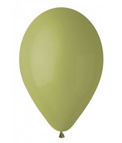 Flot olivengrøn ballon i latex. 
