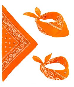 Flot orange bandana til din udklædning.