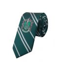 Flot Slytherin slips til børn med vævet emblem.