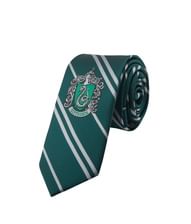 Flot Slytherin slips til børn med vævet emblem.