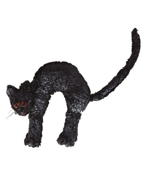 aktivering anspændt talentfulde Køb arrig sort kat til halloween som måler 23 x 22 cm - Fest & Farver