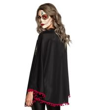 Flot sort Day of the Dead poncho. 