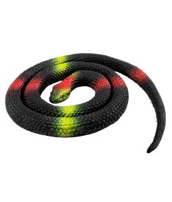 Farverig Python slange i gummi.
