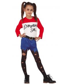 Billigt Harley Quinn kostume til piger. 