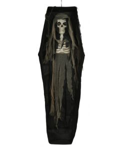 Kiste med skelet 160 cm.