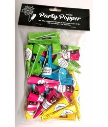 40 stk. papir trækpropper i ass. farver