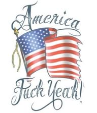 America Fuck Yeah tatovering.