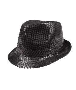 Popstar hat, sort