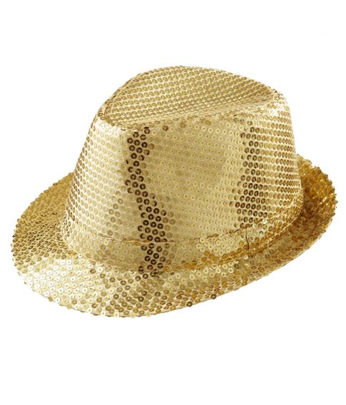 Køb flot guld paillet hat til nytårsaften Porto kun kr - Fest & Farver