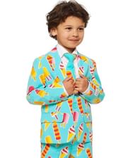 Sjovt OppoSuits jakkesæt med ispinde til drenge.