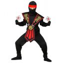 Sejt Ninja kostume med brystpanser og våben.