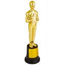 Flot guld trofæ i plastik til Oscar uddeling.