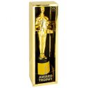Flot guld trofæ i plastik til Oscar uddeling.
