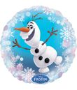 Flot rund folieballon med Olaf motiv.