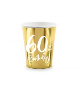 Flotte guld papkrus til 60 års fødselsdag.