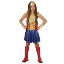 Flot Wonder Girl kostume størrelse 116 - 158 cm. 