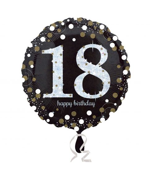 Helium ballon til 18 års fødselsdag.
