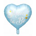Folieballon Mom to be Blå