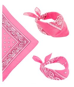 Flot pink bandana til cowgirl udklædningen