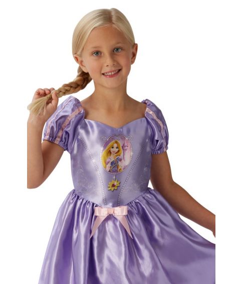 Køb flot Rapunzel kjole størrelse 104 - 128 cm her Fest & Farver