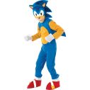Sonic kostume fra Sega i størrelse 104 - 128 cm.