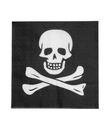 Pirat servietter med dødningehoved.