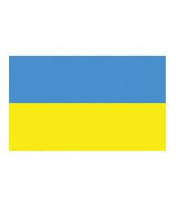 Det ukrainske flag i polyester