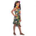 Flot Hawaii kjole til piger str. 110 - 134 cm