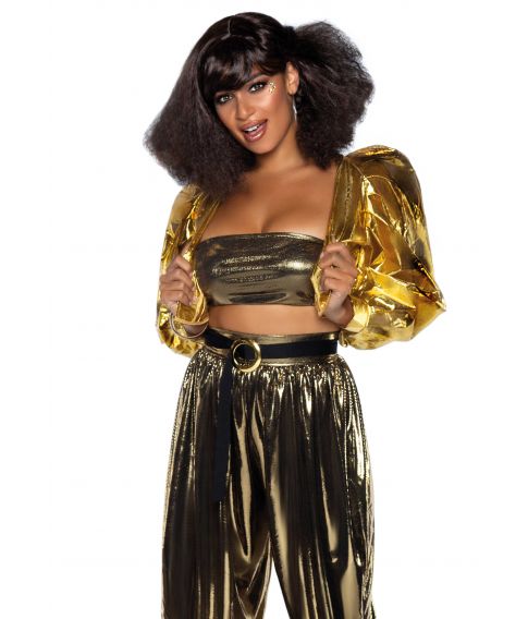 Flot guld disco kostume til damer.