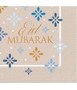 Flotte servietter med Eid Mubarak.