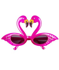 Flotte pink solbriller med flamingoer.