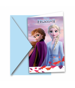 Flotte invitationer med Anna og Elsa fra Frost 2.