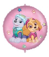 Paw Patrol folieballon med Skye og Everest.