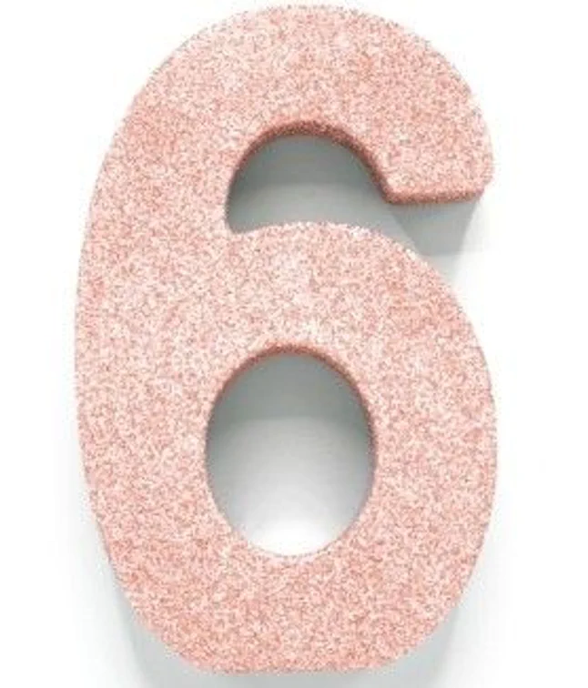 Flot rose gold tal borddekoration 6