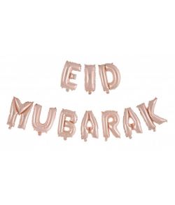 Eid Mubarak folieballon rose gold